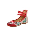 thumbnail image 1 of Xingzhi Ballerines pour Femmes Classiques et Élégantes pour le Quotidien Ballerines pour Femmes Escarpins Chaussures Neuves Brodées Rouges 38, 1 of 6