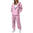 thumbnail image 2 of BILIKEYU Women's Two Piece Casual Jogger Sweatsuit, Womens Tops, Sweatsuits For Women, Long Sleeve Shirts For Women, 2 of 6