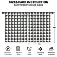 thumbnail image 2 of Blackout Kids Curtains,Black and White Checkerboard Checkered Pattern Childrens Insulated Curtains Set Of 2,Bedroom Essentials,Toddler Room Decor 42"x54", 2 of 5