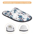 thumbnail image 3 of KLL Lilies Flowers Slippers for Women Men House Slip on Indoor Outdoor Bedroom Furry Fleece Lined Ladies Comfy Anti-Skid Rubber Hard Sole-Large, 3 of 8