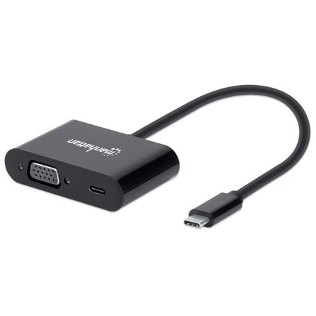 UPC: 0766623153430 | Manhattan USB-C to VGA Converter with 60W Power Delivery Port