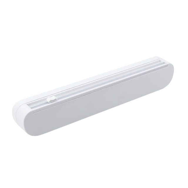 Dispensador de Envoltura de Alimentos, de Película Adhesiva, Caja de Soporte de Almacenamiento para Cocina , Blanco A, 37x5.2x6.2cm Gloria Dispensador de film transparente