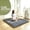 Grey, variant on 1pc 3 inch Soft Mat Topper, Mattress Pad, Car Seat Cushion, Suitable for Bedroom, Study, Or Living Room - Polyester Fabric, Foldable And Portable Storage, Floor Bedding, Japanese Tatami