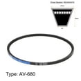 thumbnail image 2 of Unique Bargains 680mm Inner Girth 10mm Width Cogged V Belts Rubber Drive Belt for Power Transmission 2 Pack, 2 of 6
