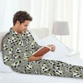 thumbnail image 6 of Fotbe Panda With Crown And Stars Pattern Long Sleeve Pajama Set for Men,Sleepwear Set,2-piece Loungewear Set,Soft PJs Comfy Nightwear with Pockets-Medium, 6 of 7