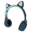 thumbnail image 3 of Auriculares para juegos con orejas de gato,Auriculares para juegos con orejas de gato Lindos auriculares con orejas de gato Juego sobre auriculares Meticulosamente diseñados, 3 of 9