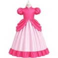 thumbnail image 5 of G*irls Halloween Princess Dress with Accessories, Blue Princess Dress with Wig Wand Crown Earrings and Star Earrings, 5 of 10