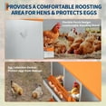 thumbnail image 4 of Royalbelle Orange 4 Hole Chicken Nesting Box, Galvanized Steel Laying Box Wall-Mounted, 4 of 7