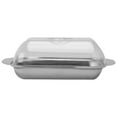 thumbnail image 1 of AMERTEER 1Pc Stainless Steel Butter Plate Simple Beef Tallow Dish Storage Plate with Lid, 1 of 6
