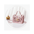 thumbnail image 3 of Bolsa De Hombro Transparente Tote Para Mujeres 2 En 1 ROSA, 3 of 5