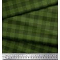 thumbnail image 2 of Soimoi Green Heavy Canvas Fabric Check Check Print Fabric by Yard 58 Inch Wide, 2 of 2