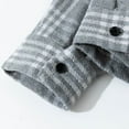 thumbnail image 6 of Flannel Shirt For Men Long Sleeve Fashion Casual Regular Fit Collar Plaid Shirt Comfortable Lightweight Fall Button Classic Basic Tops With Pocket Grey M, 6 of 8