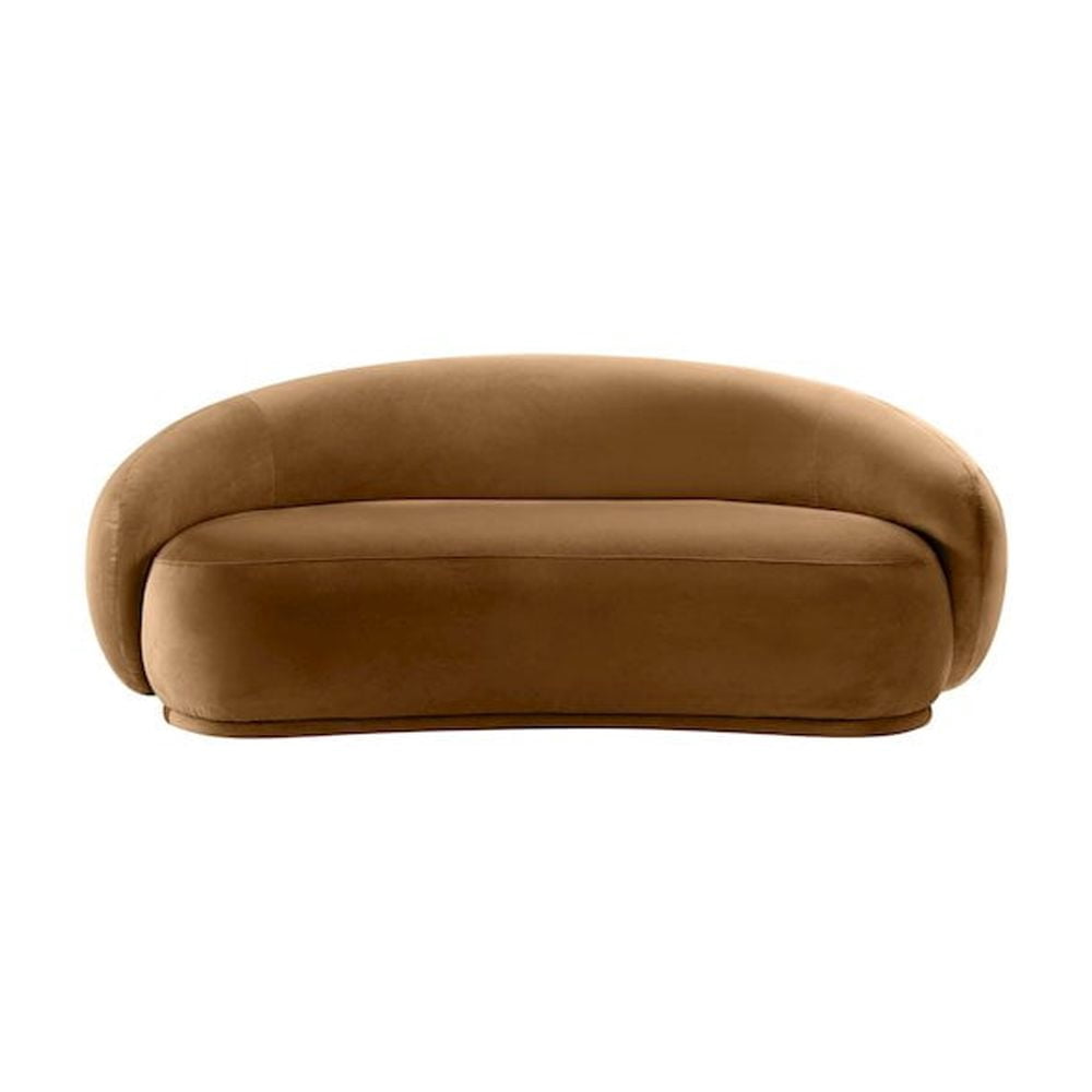 Meridian Furniture Emery Saddle Velvet Loveseat