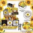 thumbnail image 4 of ¡Gran oferta! Juego de decoración de bandeja escalonada de girasol de verano, letrero de madera, decoración rústica de mesa para el hogar de verano, 4 of 5