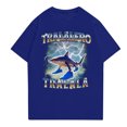 thumbnail image 2 of Tralalero Tralala Shark in Shoes Womens Tops Short Sleeve Thin Tops AI Italian Animals Bombardino Crocodilo Printed Mens Shirts Cute Shirts for Women Gifts for Fans（Dark Blue，XXL）, 2 of 4