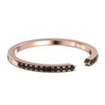 thumbnail image 3 of 4mm Width Open Design 0.22ct Black Diamond Moissanite 10K Rose GoldWedding Band, 3 of 4