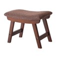 thumbnail image 3 of Reposapiés de madera, reposapiés, asiento, silla, cambio de zapato, taburete, taburete otomano para sala de estar, puerta, entrada de casa, dormitorio Marrón, 3 of 8