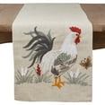 thumbnail image 2 of Saro Lifestyle Embroidered Rooster Table Runner, 2 of 5