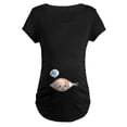 thumbnail image 2 of Clothes under $5 asdoklhq Maternity Clothes for Women,Baby in Pocket Print T-Shirt Top Tee T-shirt Pregnancy Clothes, 2 of 2