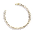 thumbnail image 1 of Pulsera Tennis Pearich en Oro Laminado 14K para Mujer 18 cm, 1 of 8