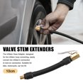 thumbnail image 2 of Unique Bargains 10cm 4' Tire Valve Stem Extension Inflator Extension Hose Universal Fit for Car Bicycle Quick Connect, 2 of 7