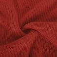 thumbnail image 4 of Womens' Fashion Sweaters Solid Color Button Long Sleeved Casual Loose Cardigan V Neck Fall/Winter Red Oversized Sweater (M), 4 of 6