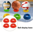 thumbnail image 1 of 4 soportes para balones deportivos, soporte de almacenamiento de fútbol, ​​portátil, versátil, premium, accesorio para balones, soporte para voleibol Naranja, 1 of 8