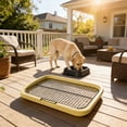 thumbnail image 6 of FeiFu Dog Potty Tray, Mesh Training Toilet Potty Tray Removable Stable Structure Dog Training Toilet Potty Training Tray Bathroom Dog Litter Box for Small Medium Dog, 6 of 6