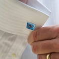 thumbnail image 2 of Boykin Hair Don't Care Dog Square Cufflink Set - Silver or Gold, 2 of 6