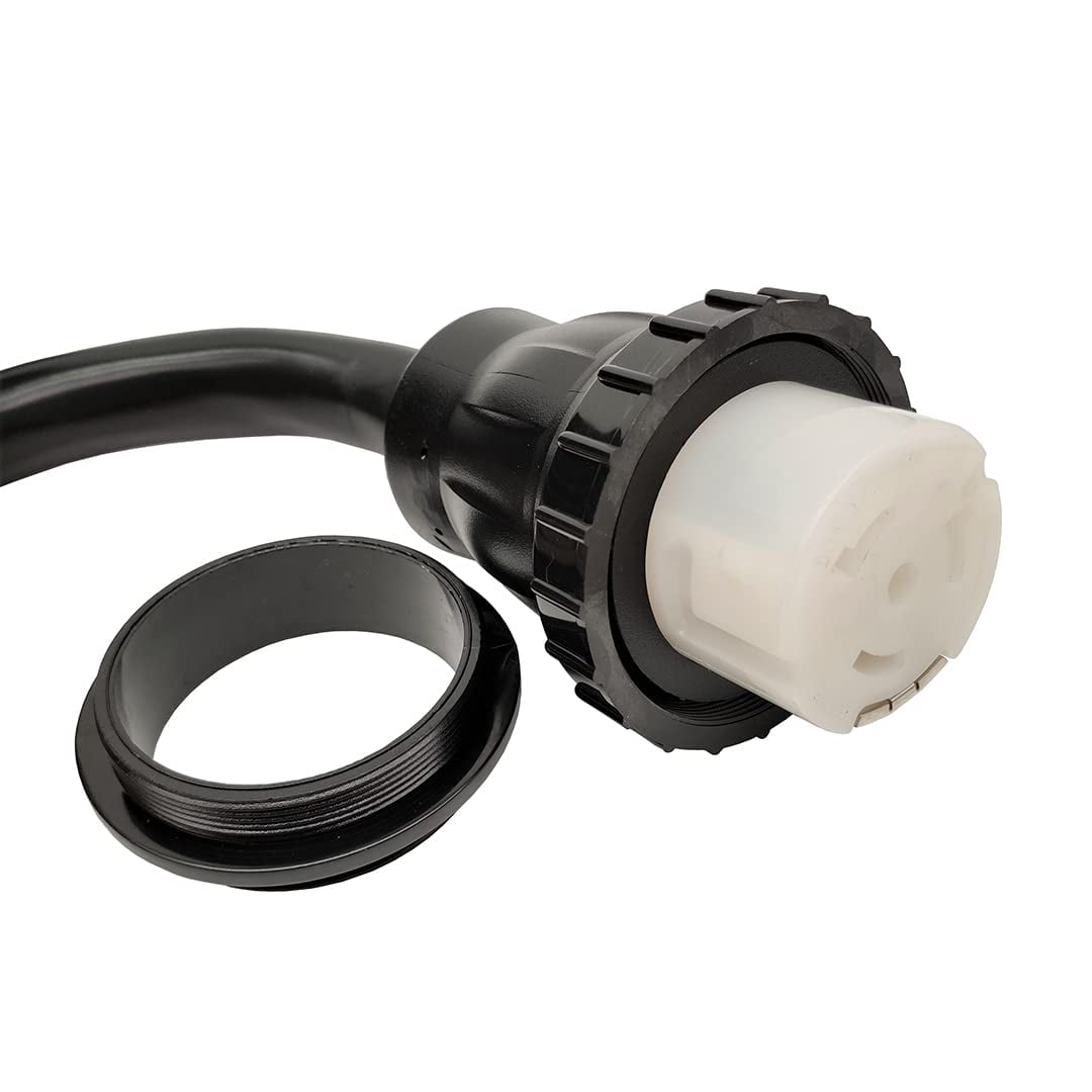 Parkworld 63043 RV Shore Power 50A Extension Cord Adapter , NEMA 14-50P to SS2-50R Straight Plug for Generator (1.5FT)
