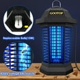 thumbnail image 4 of GOOTOP Bug Zapper Outdoor, Mosquito Zapper, Electric Fly Zapper, Mosquito Killer, Fly Traps, 3 Prong Plug, Flying Insects Zapper Indoor Outdoor 90-130V, 4200V, ABS Plastic Outer (Black), 4 of 8