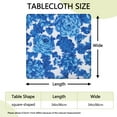thumbnail image 2 of Square Tablecloth with Elastic Edges 34 * 34 Inch Waterproof Pioneer Colorful Floral Table Cover Washable Indoor and Outdoor for Party Kitchen Dinner Banquet Patio Picnic, 2 of 6