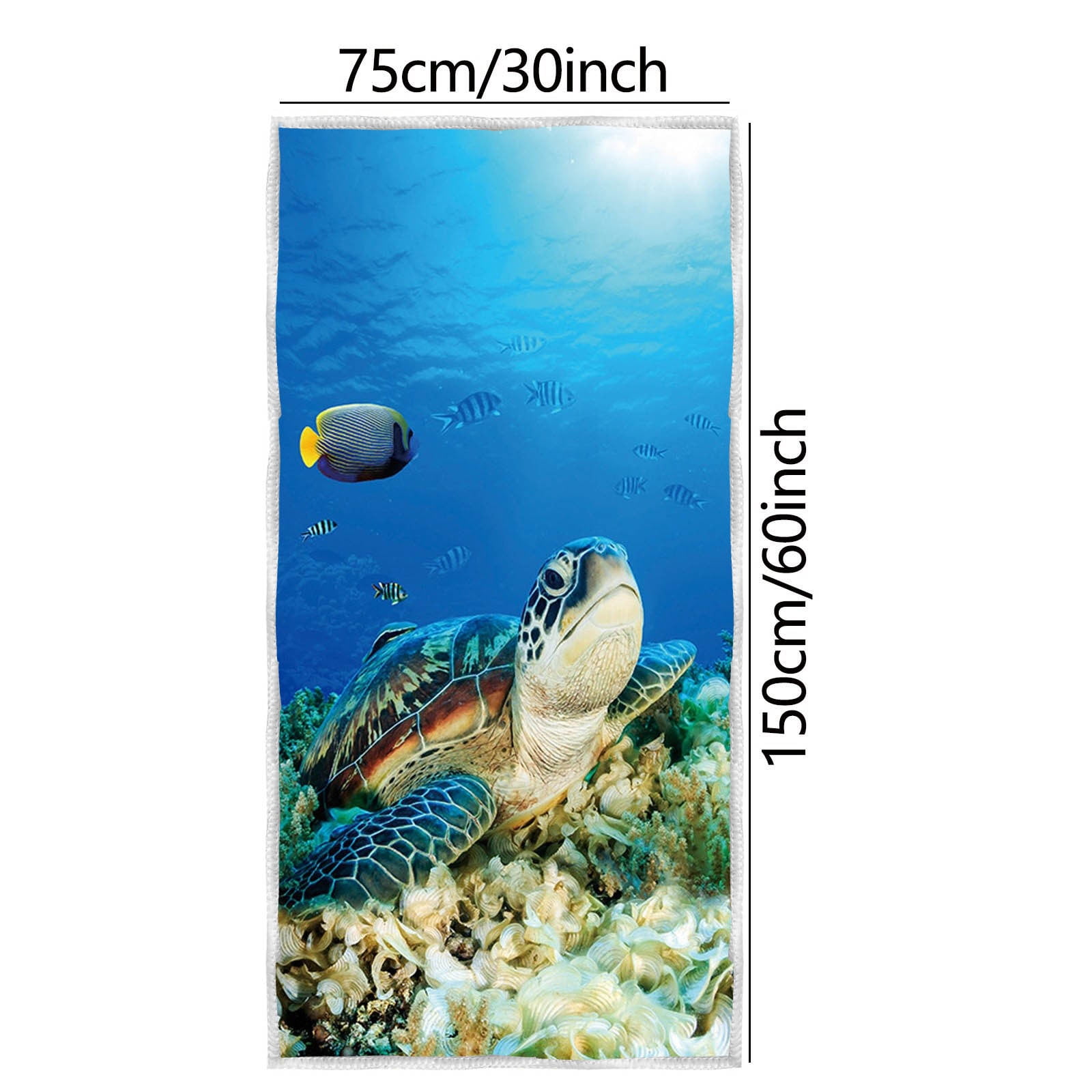 Microfiber Oversized Lightweight Beach Towel, 30" x 60" Extra Large Thin Sand Free Towels, Travel Swim Pool Yoga Gym Camping, for Adults Women Men Beach Accessories Vacation Gift