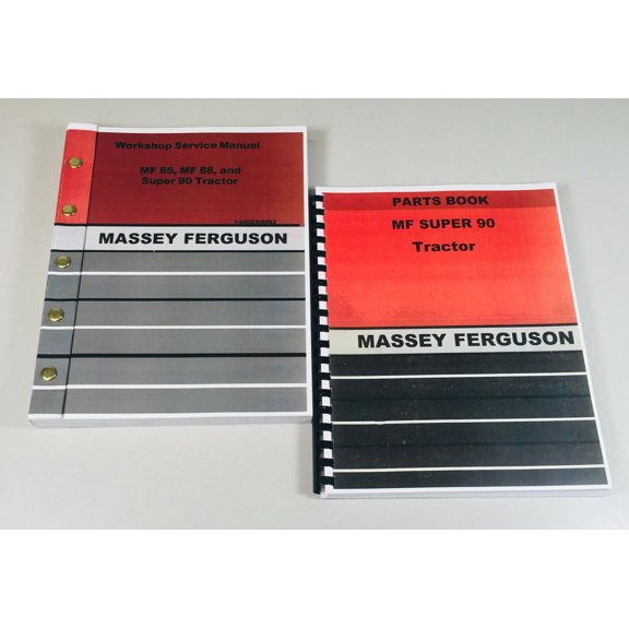 Massey Ferguson Super 90 Tractor Service Repair Manual Parts Catalog