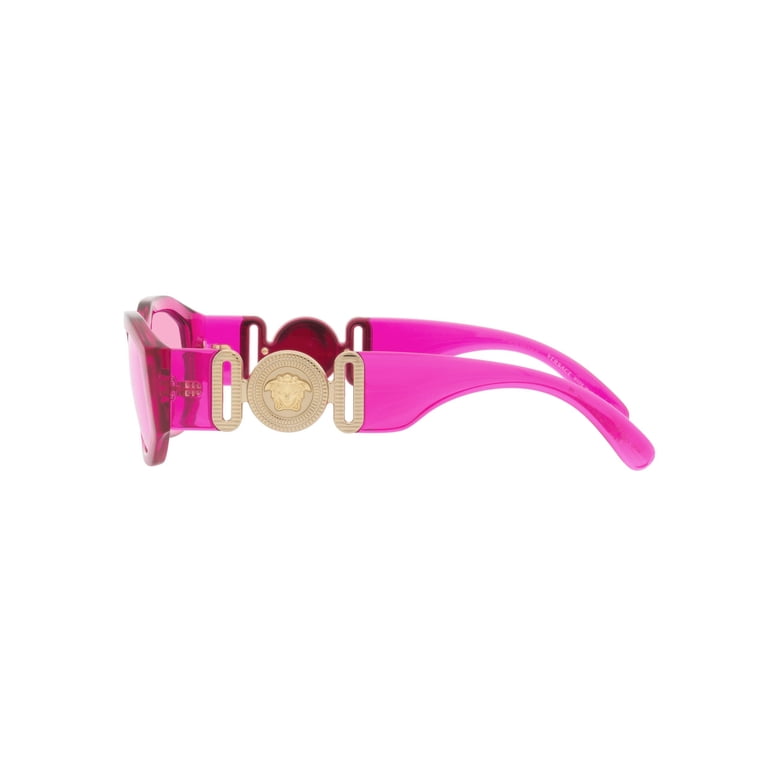 NWBOX PINK VERSACE SUNGLASSES AUTHENTIC Versace Eyewear Medusa Biggie Oval Frame Sunglasses | Pink  main image 4