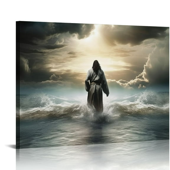JEUXUS Jesus - Home Decor Wall Art Print Poster Painting Large 16x12