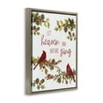 thumbnail image 4 of Stupell Industries Heaven & Nature Sing Holiday Painting Brown Floater Framed Canvas Art Prints Wall Art, 17 x 21, 4 of 10