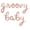 Rose Gold, variant on Cursive Script Letter Balloons - GROOVY BABY 16" Inch Alphabet Letters Foil Mylar Balloon Birthday Party Banner (Silver)