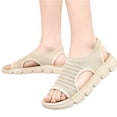 thumbnail image 2 of IEMIEMIEM Womens Orthopedic Walking Sandals with Arch Support 2026 Comfort Slip On Sport Sandals Open Toe Athletic Trendy Sandals for Plantar Fasciitis Summer Beach Vacation Casual Beige 9 Wide, 2 of 6