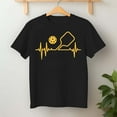 thumbnail image 2 of Pickleball Heartbeat Pulse Paddle & Ball Graphic Design – T-Shirt / Hoodie / Sweatshirt – Sports Enthusiast Apparel –, 2 of 6