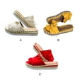 thumbnail image 3 of Dalazy Chaussures à Plateforme Plates Chaussures d'Été Sandales de Plage Mode Décontractée Sandales Larges Mode Femme Sandales Rouges 37, 3 of 6