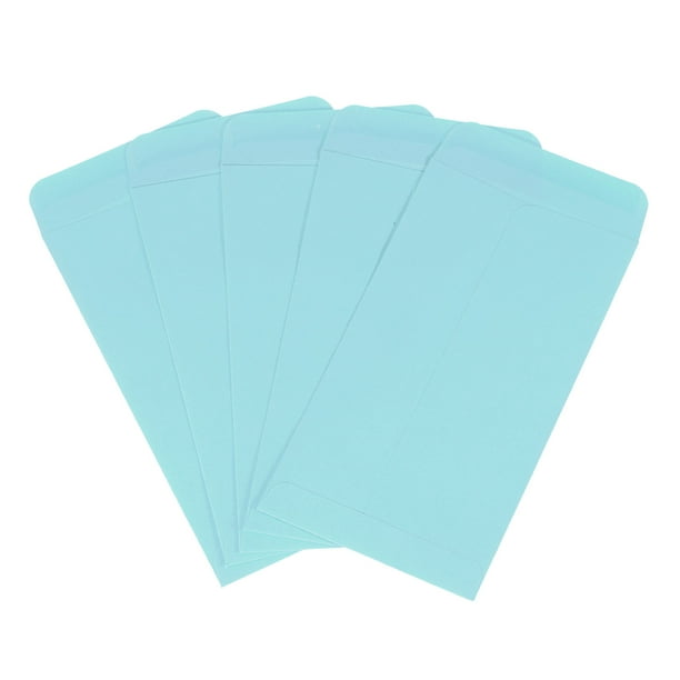 50 Piezas de Sobres de Invitación, Sobres de Tarjeta de 3.5 x 6.5 Pulgadas para Tarjetas de Felicitación, Invitaciones de Boda, (Azul Claro)