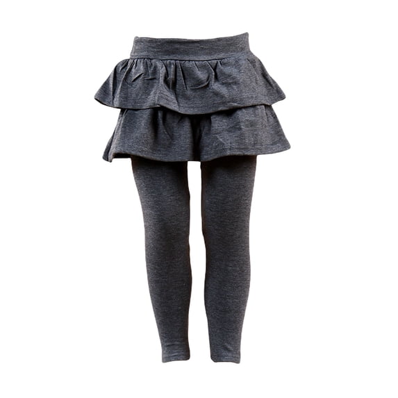 Popvcly Girls Skirt Leggings Ruffle Tutu Pants Kids Footless Tights Fall Winter Clothes 4-10T