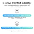 thumbnail image 5 of VEAT00L Tuya Thermometer Hygrometer, Indoor Bluetooth Temperature Humidity Sensor with Electronic Display, App Notification Alert, Free Data Storage Export, Digital Remote Monitor for Bedroom, 5 of 7