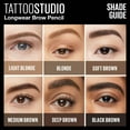 thumbnail image 3 of Maybelline Tattoo Studio 36HR Pigment Brow Pencil, Black Brown, 3 of 15