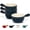 Navy, variant on Kook French Onion Soup Crocks, Stackable Ceramic Bowls with Handles, Oven, Microwave and Dishwasher Safe, for Cereal, Soups, Casseroles, with Handle, Stoneware, 24 oz, Set of 4, Black