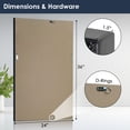thumbnail image 2 of Head West Metro Beaded Matte Black Beveled Mirror for Wall Decor, Bathroom Entryway 24x36", 2 of 9