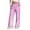 Pink, variant on WXLWZYWL Plus Size Wide Leg Pants for Women Striped High Waisted Baggy Drawstring Lightweight Loose Fit Flare Leggings Sweatpants