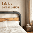 thumbnail image 2 of Apextella 14 in California King Metal Platform Bed Frame with Natural Wood Headboard, No Box Spring Needed, Underbed Storage, 2 of 8