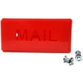 Plastic Front Mount Red Mailbox Flag For Brick, Stone Mailboxes Mail